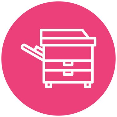 Mobilya. Web simgesi basit illüstrasyon