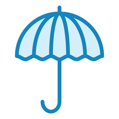 Şemsiye. Web simgesi basit illüstrasyon 