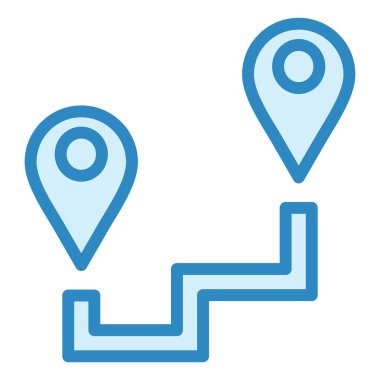 Rotadan. Web simgesi basit illüstrasyon