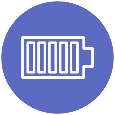 Pil. Web simgesi basit illüstrasyon