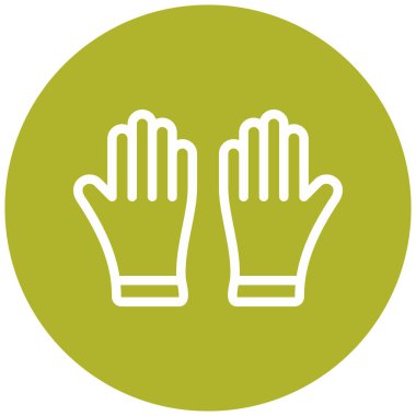 Eldiven. Web simgesi basit illüstrasyon