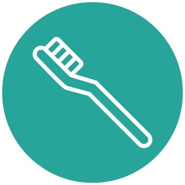 Diş fırçası. Web simgesi basit tasarım