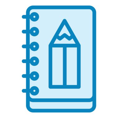 Taslak kitabı. Web simgesi basit illüstrasyon