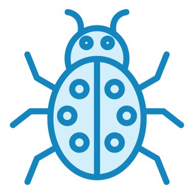 Böcek. Web simgesi basit illüstrasyon