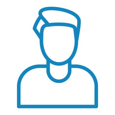 Doktor. Web simgesi basit illüstrasyon