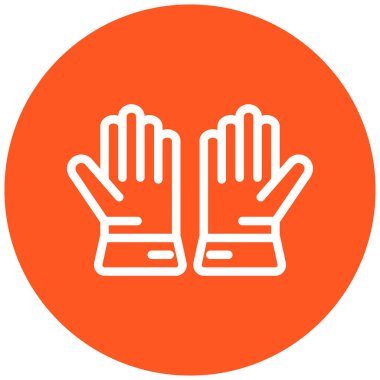 Eldiven. Web simgesi basit illüstrasyon