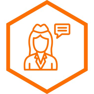 Bir insan simgesinin vektör illüstrasyonu