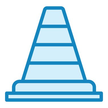 Trafik konisi. Web simgesi basit tasarım