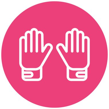 Eldiven. Web simgesi basit illüstrasyon