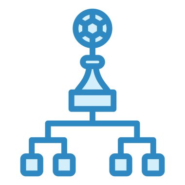 Playoff modern simge vektör illüstrasyonu 