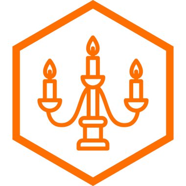 Mum Alevi. Basit illüstrasyon