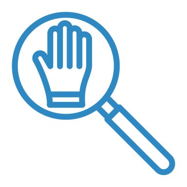 Büyüteç simgesi. vektör illüstrasyonu