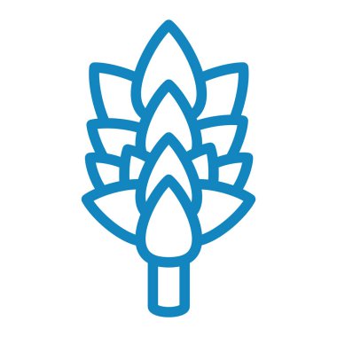 Bir nilüfer ikonunun vektör çizimi