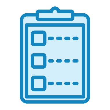 Listeli pano. Web simgesi basit tasarım