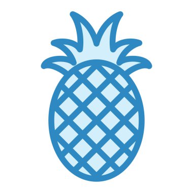 Ananas. Web simgesi basit illüstrasyon 