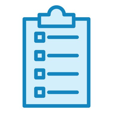 Kontrol listesi. Web simgesi basit illüstrasyon