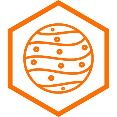 turuncu gezegen. Web simgesi