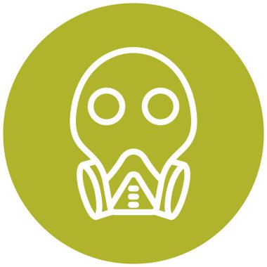 Yüz maskesi. Basit tasarım