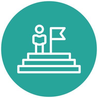 Podyum ikon vektör illüstrasyonu