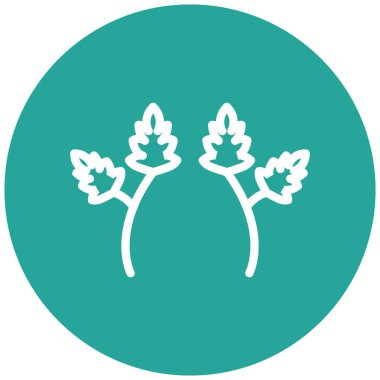 Ağaç simgesinin vektör illüstrasyonu