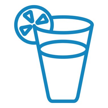 Kokteyl. Web simgesi basit illüstrasyon