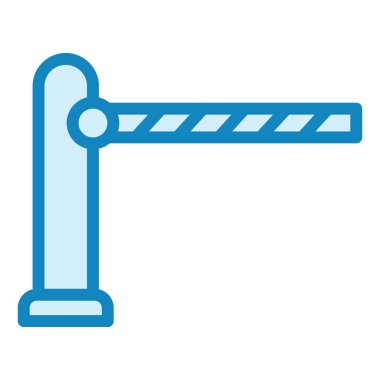 Bariyer. Web simgesi basit illüstrasyon 