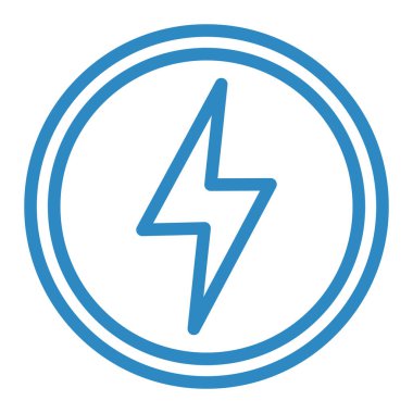 Şimşek simgesi vektör illüstrasyonu