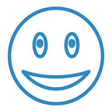 gülen yüz simgesi, vektör illüstrasyonu