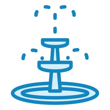 Çeşme. Web simgesi basit illüstrasyon 