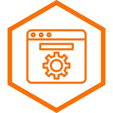 Ayarlama. Web simgesi basit illüstrasyon