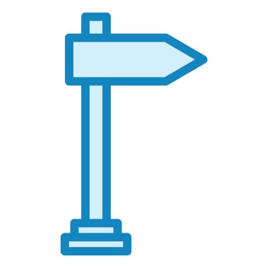 İşaret levhası Web simgesi basit illüstrasyon