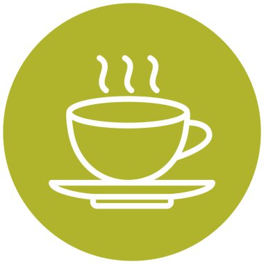 yiyecek ve içecek ikonu, vektör illüstrasyonu  