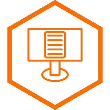 bilgisayar simgesi, basit tasarım vektör çizimi