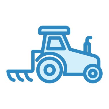 Traktör ikon vektör illüstrasyonu