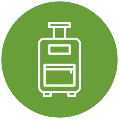 Seyahat bavul vektör simgesi