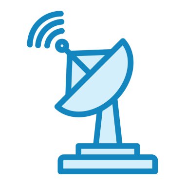  Uydu Çanağı modern simge vektör illüstrasyonu 