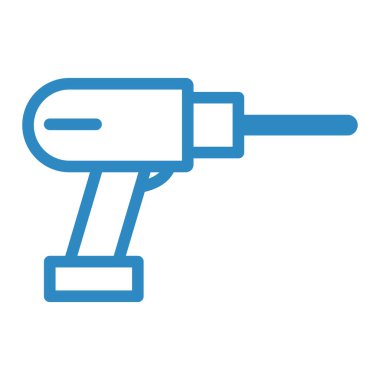 Bir matkap simgesinin vektör illüstrasyonu