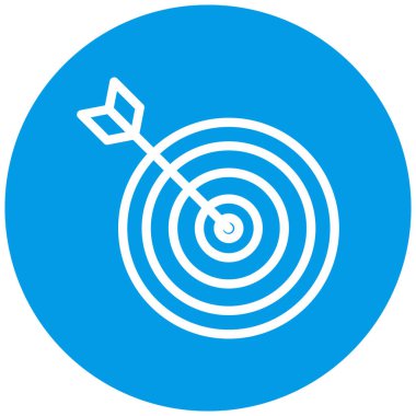 Hedef. Web simgesi basit illüstrasyon