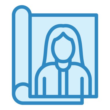 Dergi simgesinin vektör illüstrasyonu