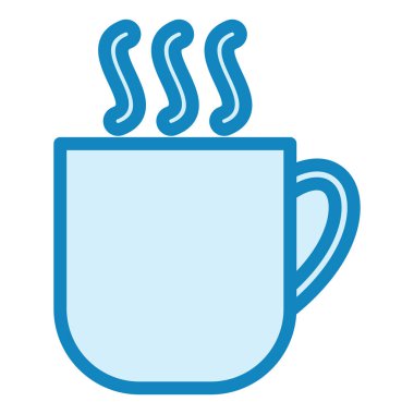  Sıcak kahve. Web simgesi basit illüstrasyon 