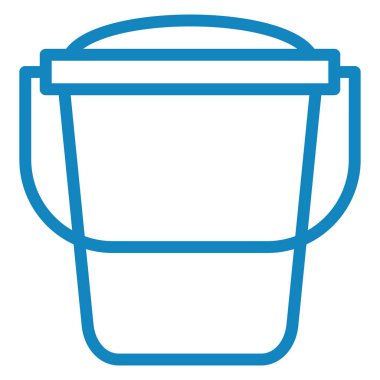 Kova. Web simgesi basit illüstrasyon