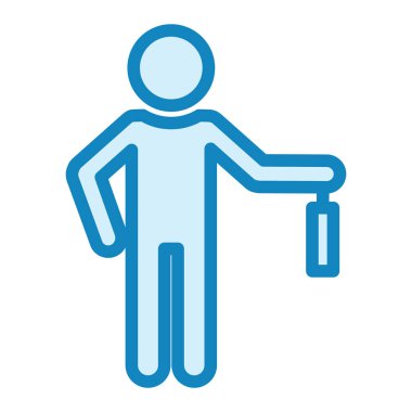 İş adamı simgesi vektör illüstrasyonu