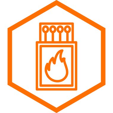 ateş vektörü simgesi modern basit illüstrasyon