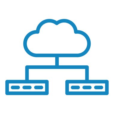 Bulut ağı. Basit resimleme