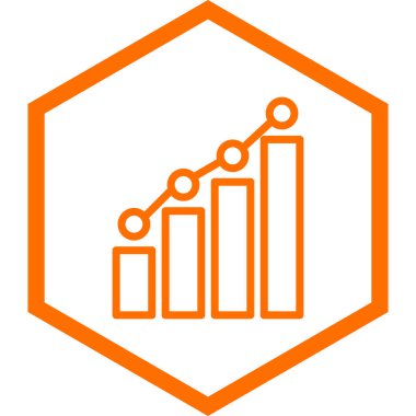 bar çizelgesi simgesi, vektör illüstrasyonu