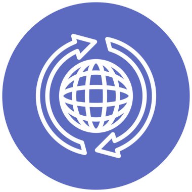 küresel ağ. Basit resimleme