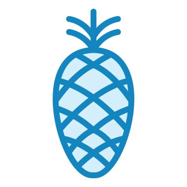 Çam kozalağı. Web simgesi basit illüstrasyon 