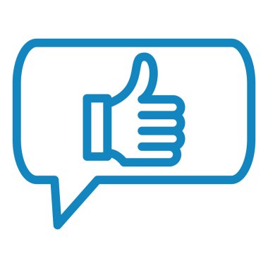 başparmak yukarı simgesi, vektör illüstrasyonu