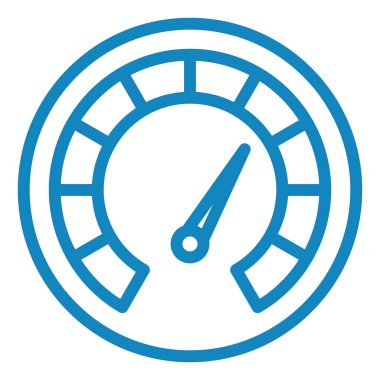 Hız göstergesi simgesi. Web için kronometre vektör simgelerinin basit çizimi