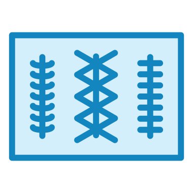 Dikiş simgesinin vektör illüstrasyonu